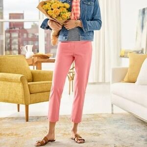 NWT Talbots Perfect Crop Pants Size 4 Pink Chinos‎ Casual